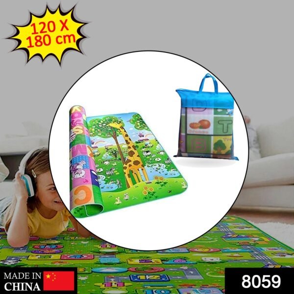 1image_d3985b79-4f05-40e8-b3a2-e7b05842e1f1.jpg Waterproof Double Side Baby Play Floor Mat for Kids Home With Bag (Size 120 x 180cm)