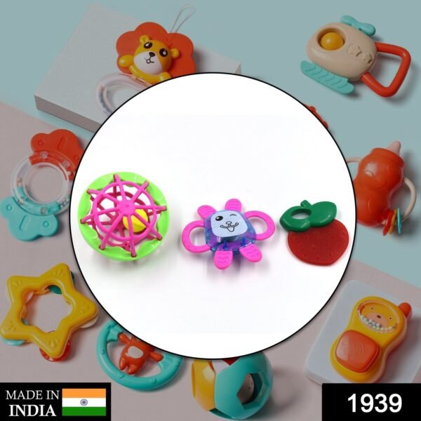 AT39 3Pc Rattles Baby Toy game for kids and babies for playing and enjoying purposes