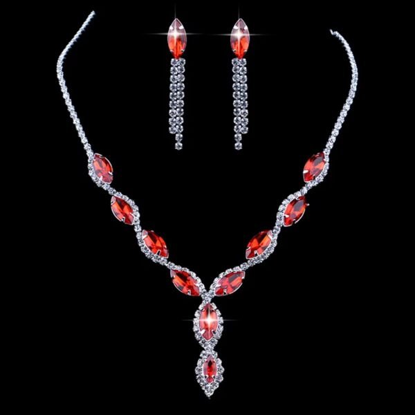 2.jpg Necklace and Earrings Set Wedding Jewelry Set (1 Set / Mix Color)