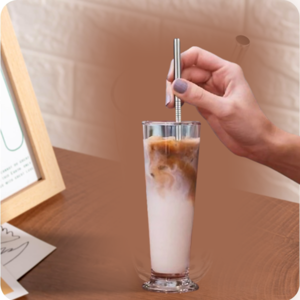 20006.png Set of 4 Stainless Steel Straws & Brush (2 Straight straws, 2 Bent straws, 1 Brush)