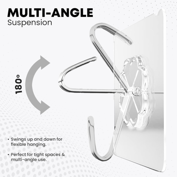 Multipurpose Strong Small Stainless Steel Adhesive Wall Hooks