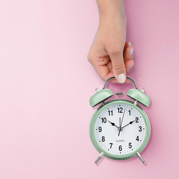 20065.png Small Twin-Bell Analog Alarm Clock - (1 Pc)