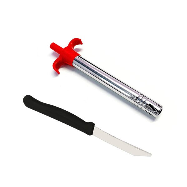201.jpg Stainless Steel Electronic Gas Lighter and Knife (2 in 1)