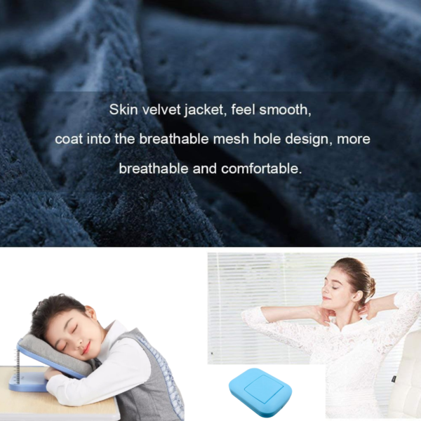 Foldable Soft Nap Doughnut Pillow – Slow-Rebound, Portable Head Cushion Kids & Office
