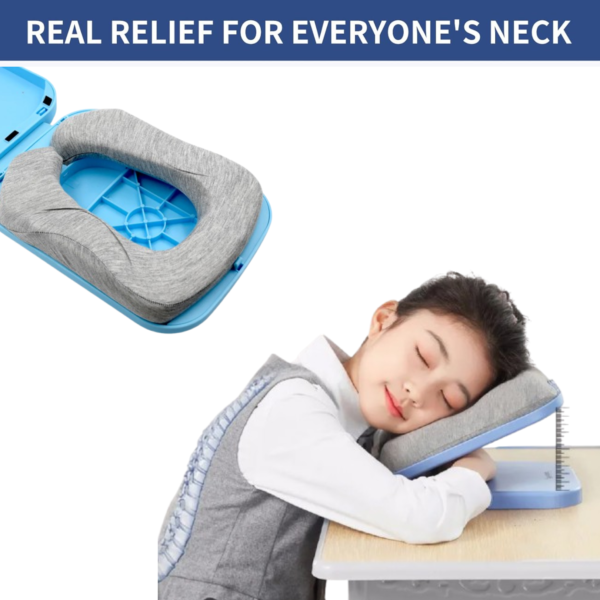 Foldable Soft Nap Doughnut Pillow – Slow-Rebound, Portable Head Cushion Kids & Office