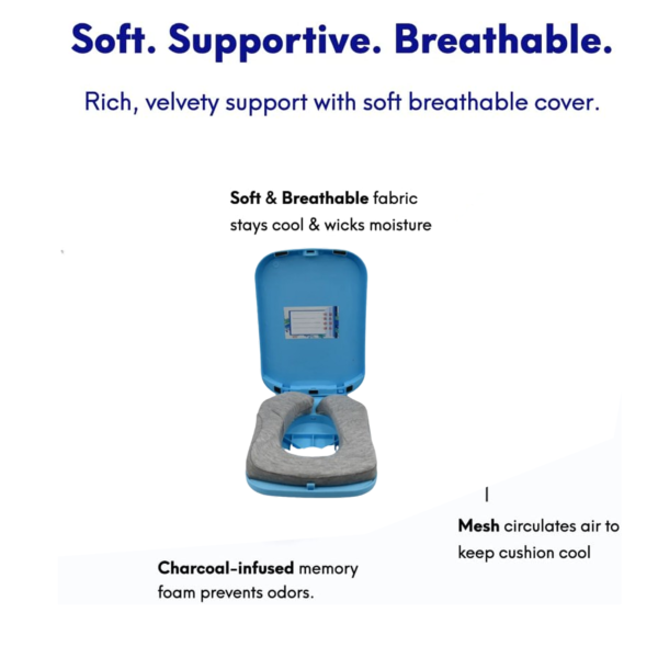 Foldable Soft Nap Doughnut Pillow – Slow-Rebound, Portable Head Cushion Kids & Office