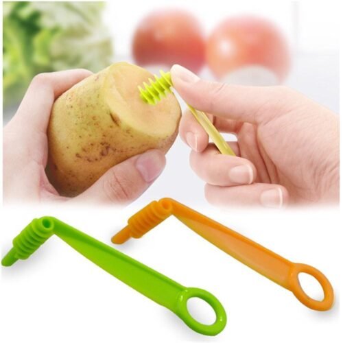 2013_2_91e30ba0-0db6-45e5-bb4c-8e8e9d9fddb6.jpg Kitchen Plastic Vegetables Spiral Cutter / Spiral Knife / Spiral Screw Slicer