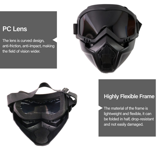 Motorcycle Goggles Off-Road Helmet Goggles Windproof Glasses Goggles Mask (1 Pc)