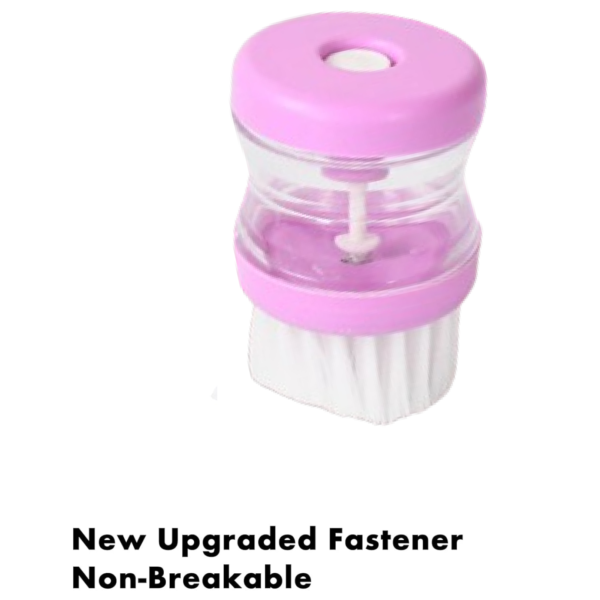 20251.png Plastic Wash Basin Brush Cleaner with Liquid Soap Dispenser (Multicolour)