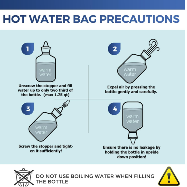 Rubber Hot Water Heating Bag for Pain Relief