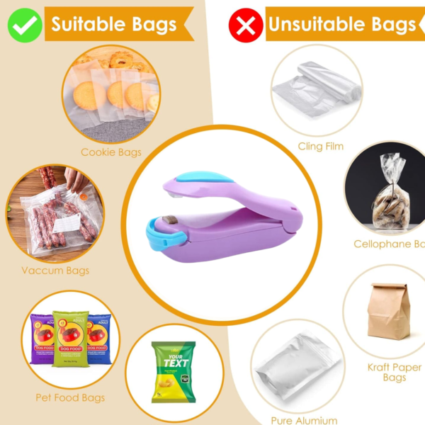 20293_c34ebf62-b2fb-481e-ad66-ff3707af2021.png Hand Held Sealer (Mini Sealing Machine / Mix Color / 1 Pc)