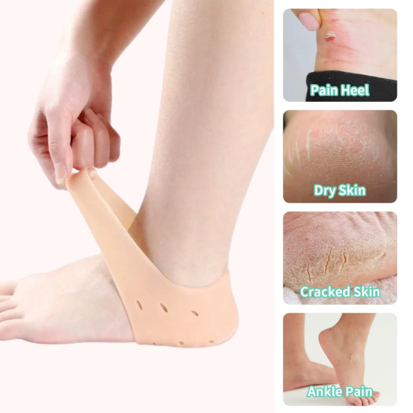 20319_aed6b6e8-bc88-4f6f-a075-d27610b74af8.png Anti Crack Silicon Gel Heel Moisturizing Socks for Foot Care Men Women (Loose Pack)