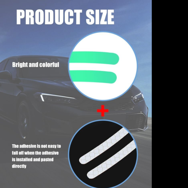 20325.png Car Wheel Hub Reflective Car Stickers, Night Warning (20 Pcs Set/ Multicolored)