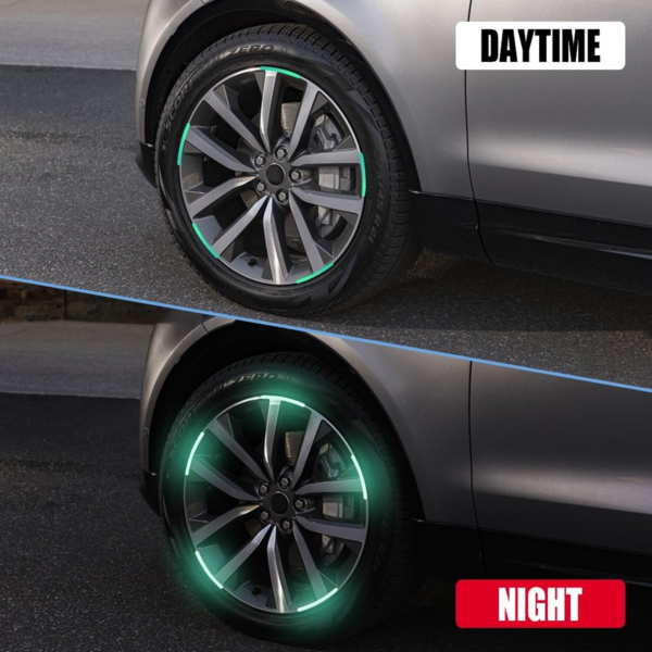 20326.png Car Wheel Hub Reflective Car Stickers, Night Warning (20 Pcs Set/ Multicolored)
