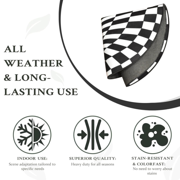 3D Space Round Carpet, Floor Mat Non-Woven Doormat (1 Pc / 78 Cm)