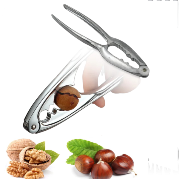 Luxury Stainless Walnut Cracker – Portable Nut Cutter & Pliers