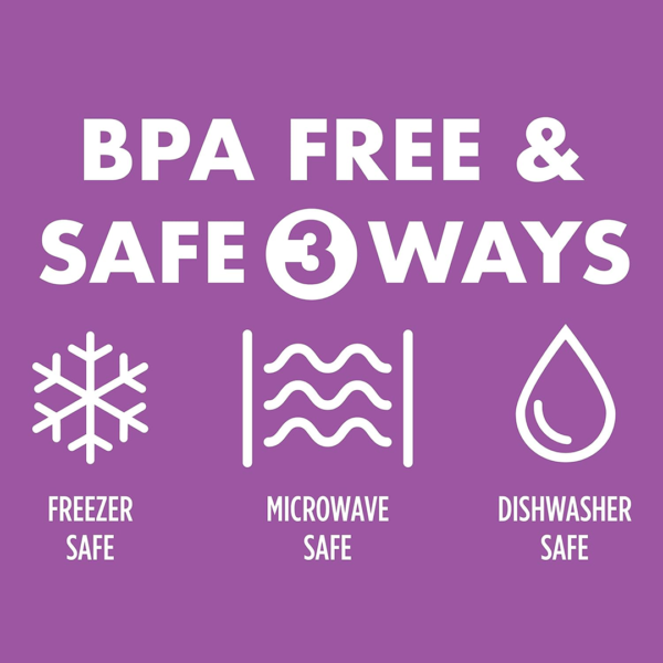 20443.png Plastic Lock Food Storage 4 Section Container Jar for Grocery, Fridge Container.