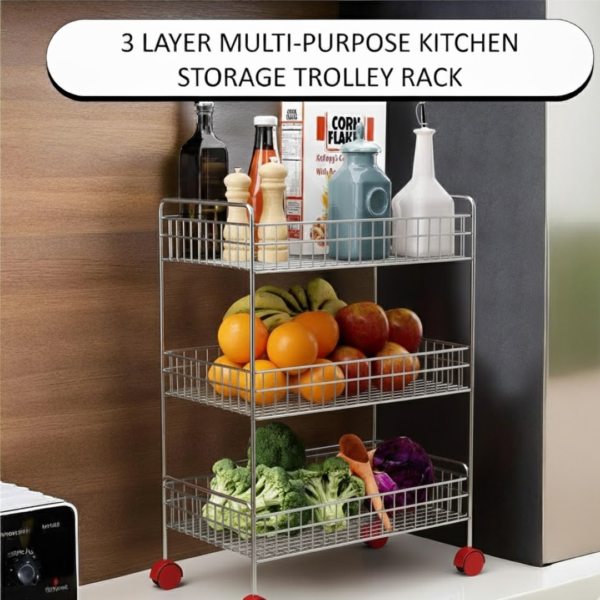 20464.png 3-Tier Stainless Steel Kitchen Trolley