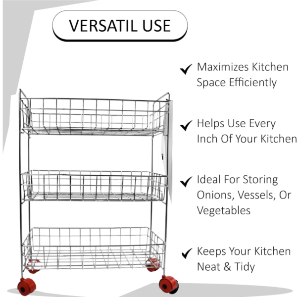 20466.png 3-Tier Stainless Steel Kitchen Trolley