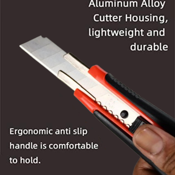 20489.png Heavy Duty 18mm Cutter Knife Set with Extra Blades for Office & Home