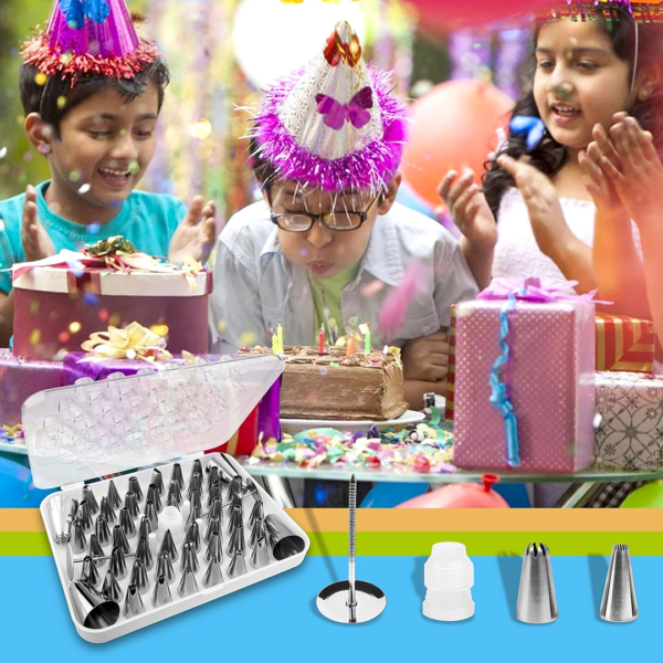 20523.png Cake Nozzle Set for Pastry Decorations (55-Piece)