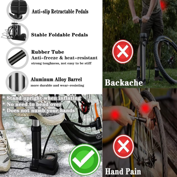 20538.png Portable Mini Bike Pump with Gauge