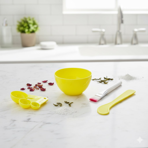 Facial Mask Bowl Set for Girls (6-Pcs)