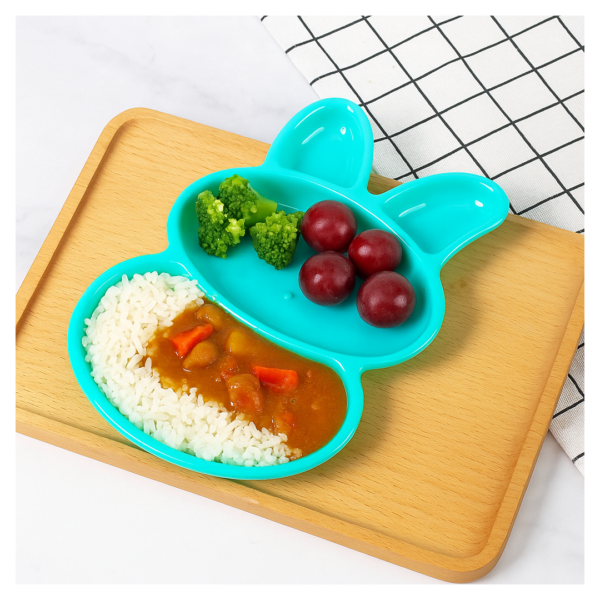 6-Piece Rabbit Shape Dish Set for Kids (Multicolor)