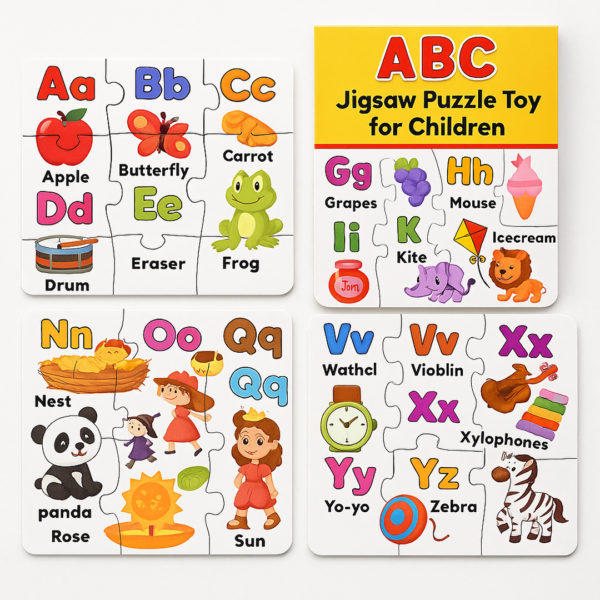 ABC Jigsaw Puzzle Toy for Children (4-Pcs Pack)