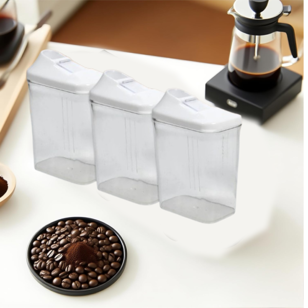 20598.png Kitchen Storage Jars & Container Set 3pc , Transparent Jar Set For home & Kitchen Use