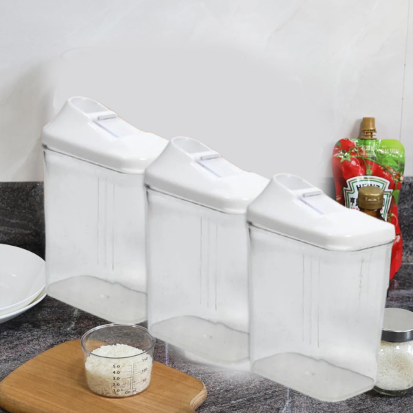 20617.png Kitchen Storage Jars & Container Set 3pc , Transparent Jar Set For home & Kitchen Use