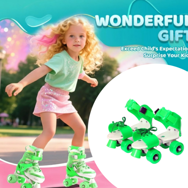 Kids Roller Skates – Adjustable & Comfortable Skating Shoes (Pair of 1)