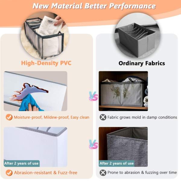 7 Grid Clothes Organizer for Wardrobe Storage