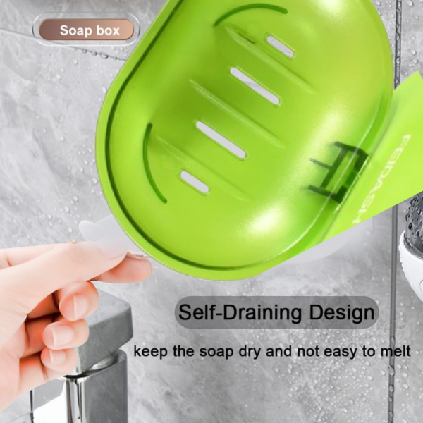 20679_63999fcd-900b-4640-9a38-dcc91e5ca265.png Wall-Mounted Plastic Soap Dish Holder for Bathroom & Kitchen