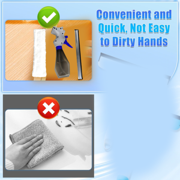 20707.png Plastic Easy Glass Cleaner 3 in 1 Spray Type Cleaning Brush, Pack of 1