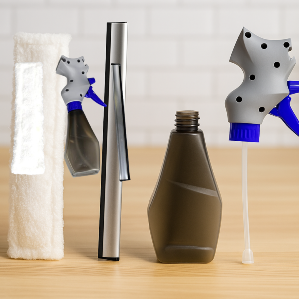 20708.png Plastic Easy Glass Cleaner 3 in 1 Spray Type Cleaning Brush, Pack of 1