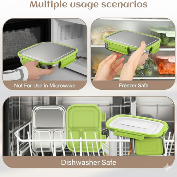 20712.png Ganesh Junior Stainless Steel Lunch Pack for Office & School Use