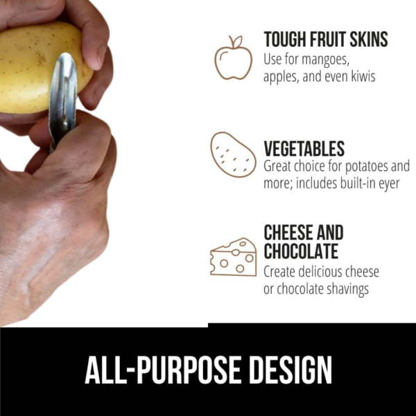Multipurpose 2-in-1 Stainless Steel Knife & Peeler (1 Pc)