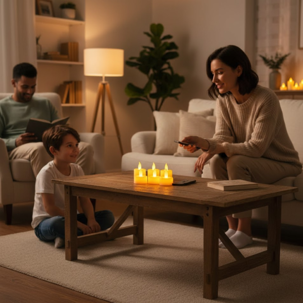 20802.png Premium 6 Piece LED Flameless Candle Light Set with Remote Control