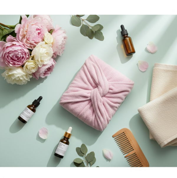 Quick Turban Hair-Drying Absorbent Microfiber Towel (1 Pc / Mix Design)