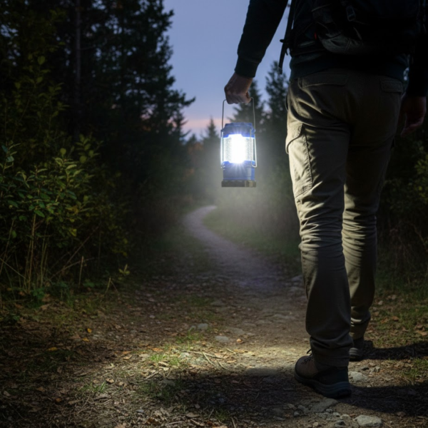 Portable Waterproof Camping Lantern for Hiking & Fishing (Battery Not Included)