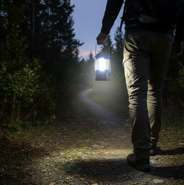 Portable Waterproof Camping Lantern for Hiking & Fishing (Battery Not Included)