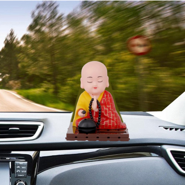 Solar Powered Sitting Buddha Statue (1 Pc / Medium)