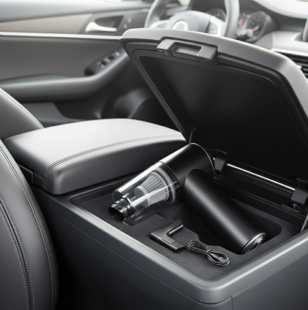 2 in 1 Wireless Vacuum Cleaner – 120W Handheld USB Rechargeable for Home & Car (1 Pc)