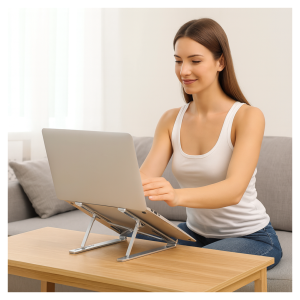 20903.png Metal Portable Laptop Stand – 6-Angle Adjustable Riser for Laptops, Phones & Tablets