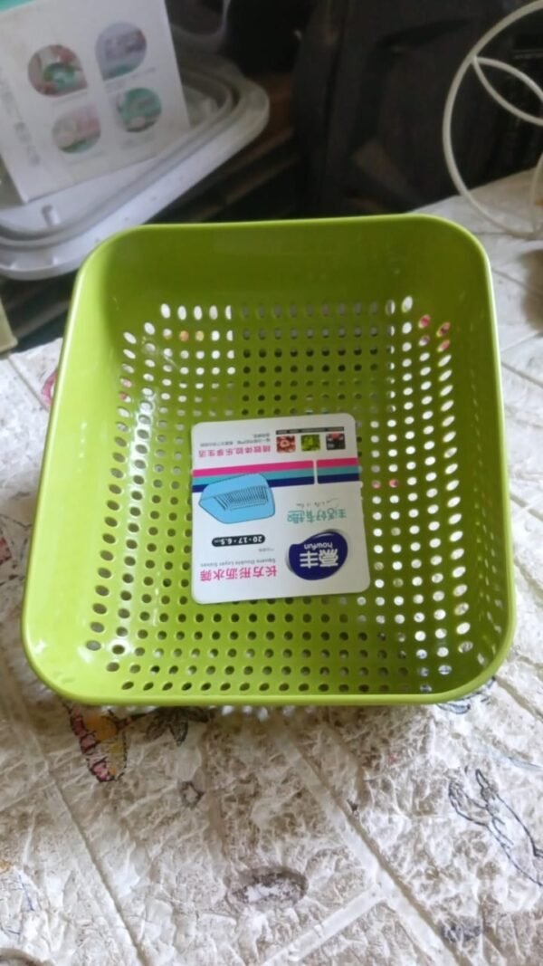 2090a0ba-141e-42b5-8398-1f60974d898d_d92b063f-dff9-4906-83a4-e1ed0efcb33a.jpg Multipurpose Small Plastic Kitchen Basket, Vegetables and Fruits Washing, (20x17 Cm)