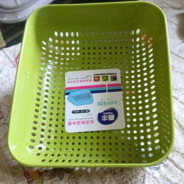 2090a0ba-141e-42b5-8398-1f60974d898d_d92b063f-dff9-4906-83a4-e1ed0efcb33a.jpg Multipurpose Small Plastic Kitchen Basket, Vegetables and Fruits Washing, (20x17 Cm)