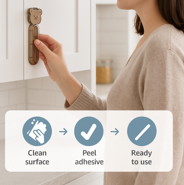 Self Stick Push Pull Helper (2 Pc)