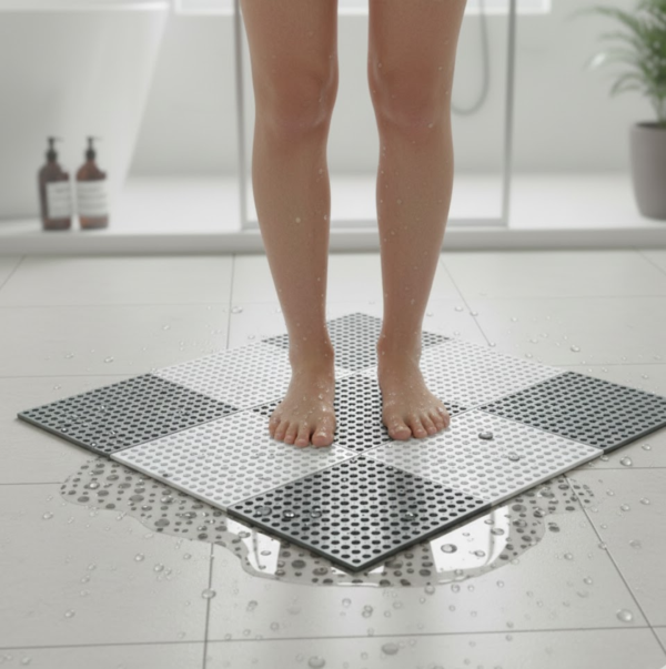 Bath Anti-Slip Mat – Prevent Slippery Surfaces While Bathing (26×26 cm)