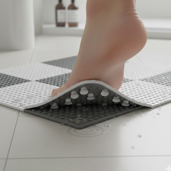 Bath Anti-Slip Mat – Prevent Slippery Surfaces While Bathing (26×26 cm)